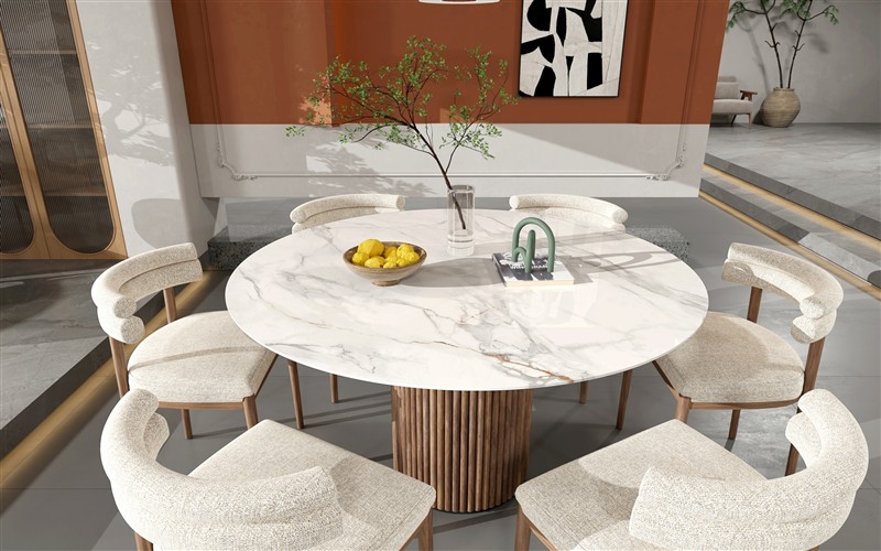 Elegant  Veined Stone - Effect Slab for High - End Decor TQ11-16M265