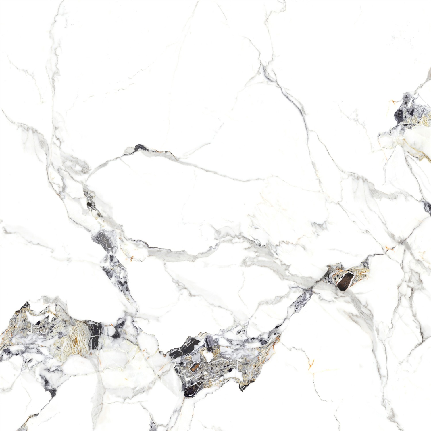 Premium Quality White Slab with Natural - Looking Veins TQ11-16M322