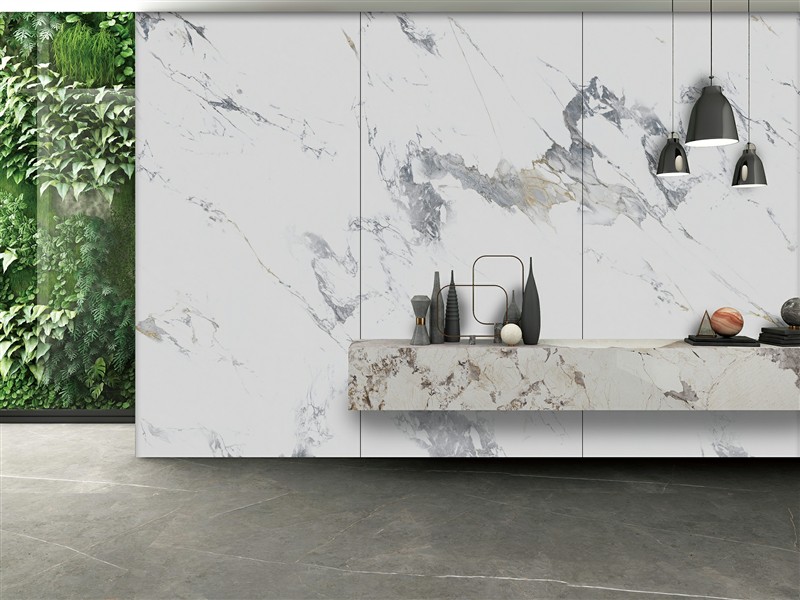 Premium Slab with Graceful Veining for Luxury Residential Spaces TQ11-24M162