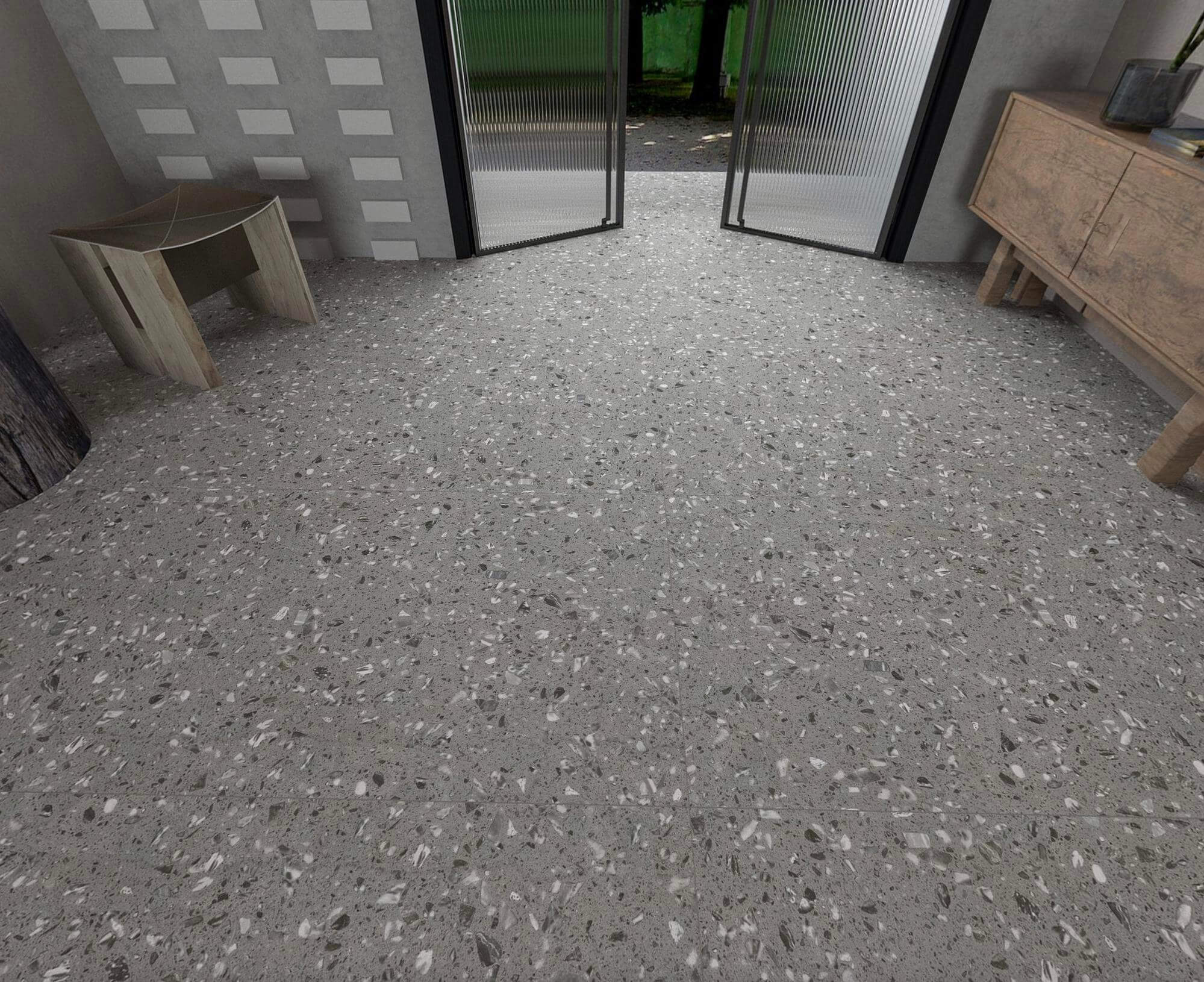 Stylish 600x1200mm Matte Terrazzo Tiles for Home Decor TQ08-128A09
