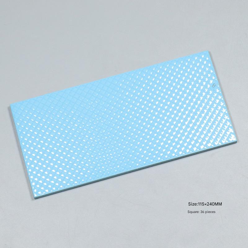 Sleek 240x115mm Black Pool Tiles for Modern Pools TQ09-1151