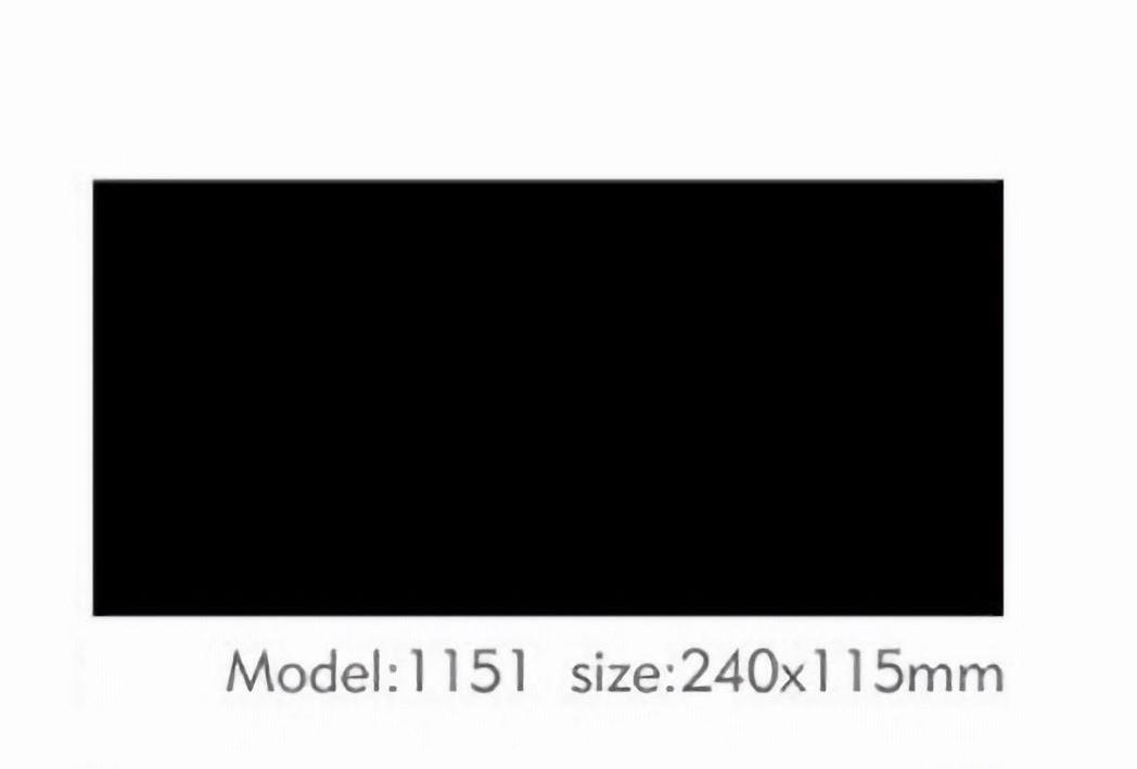 Sleek 240x115mm Black Pool Tiles for Modern Pools TQ09-1151
