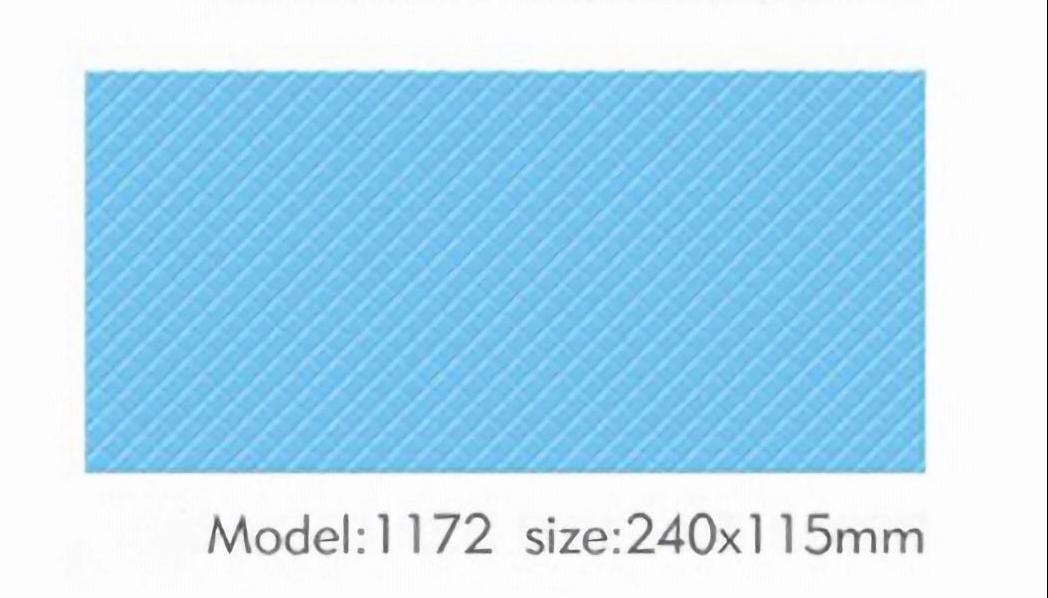 Refreshing 240x115mm Textured Blue Pool Tiles for Safety and Style TQ09-1172