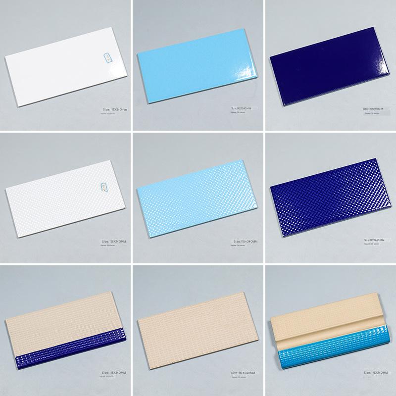 Refreshing 240x115mm Textured Purple Pool Tiles for Safety and Style TQ09-1173