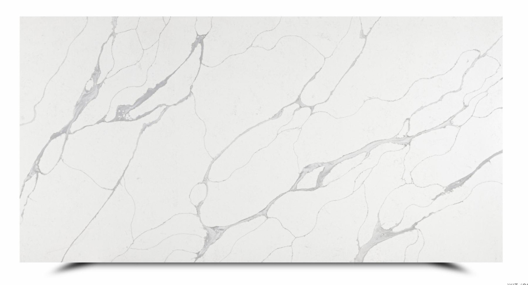Elegant 3000x1400mm Quartz Stone Slab for High - End Kitchen Countertops TQ13-HB002-1