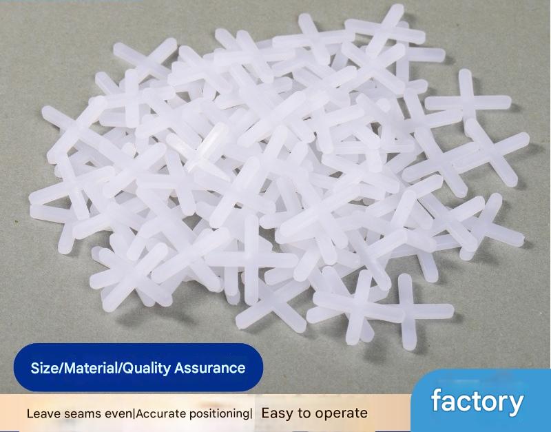 X - Shaped Tile Spacers for Uniform Seam Installation