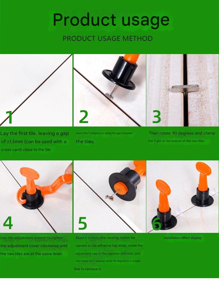 Precision Tile Leveler with Clear Size Specifications