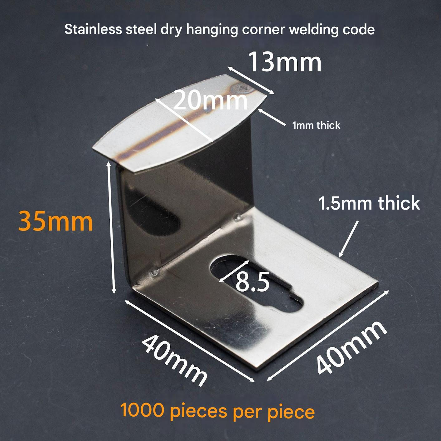 Stainless Steel & Aluminum Alloy Tile Dry Hanging Brackets for Secure Installation
