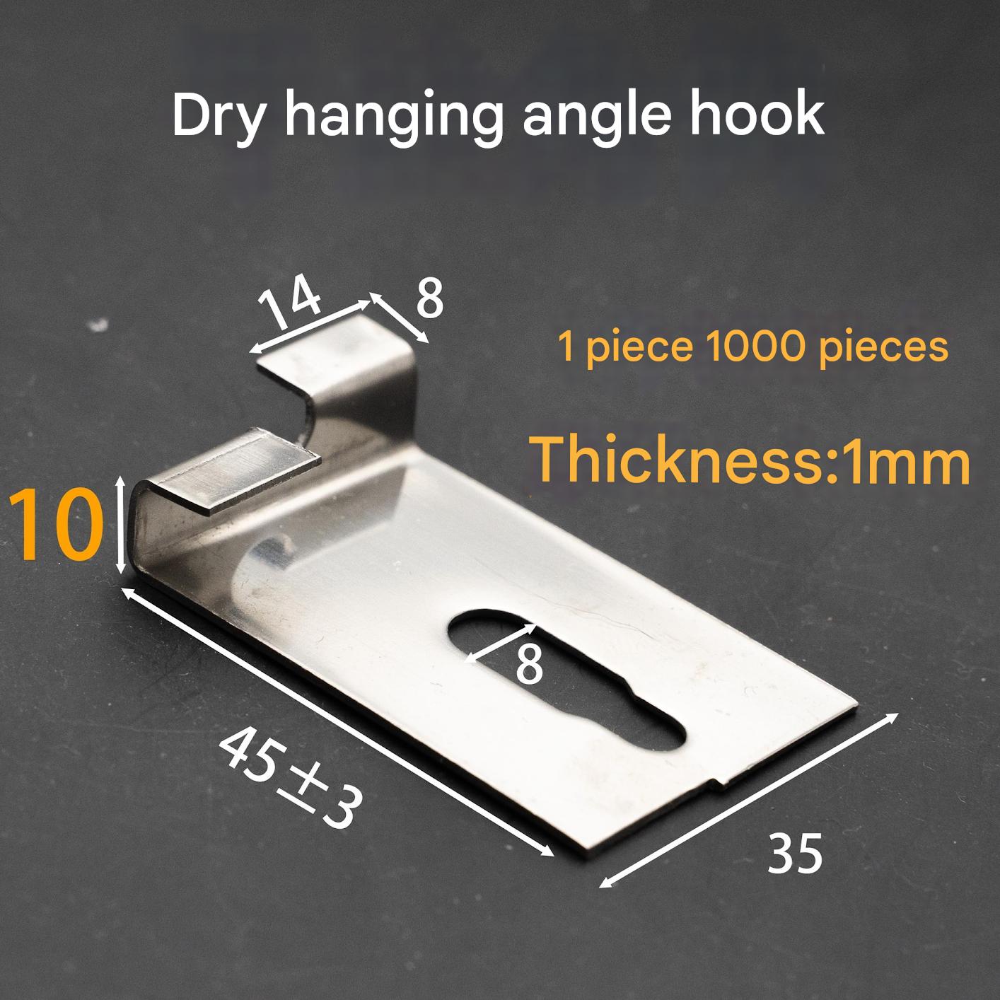 Stainless Steel & Aluminum Alloy Tile Dry Hanging Brackets for Secure Installation