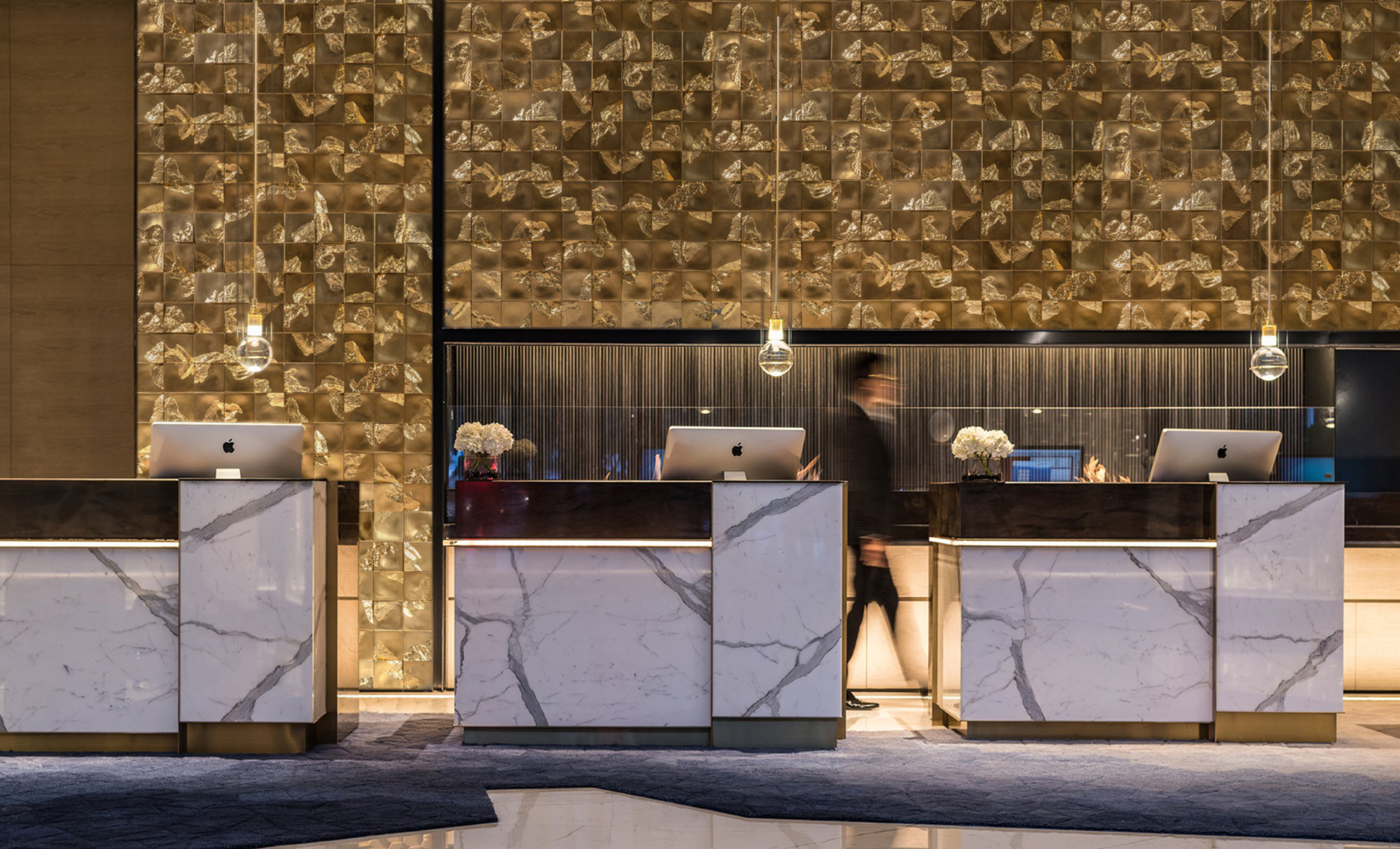 Luxury Gold Textured Handmade Tiles for Accent Walls