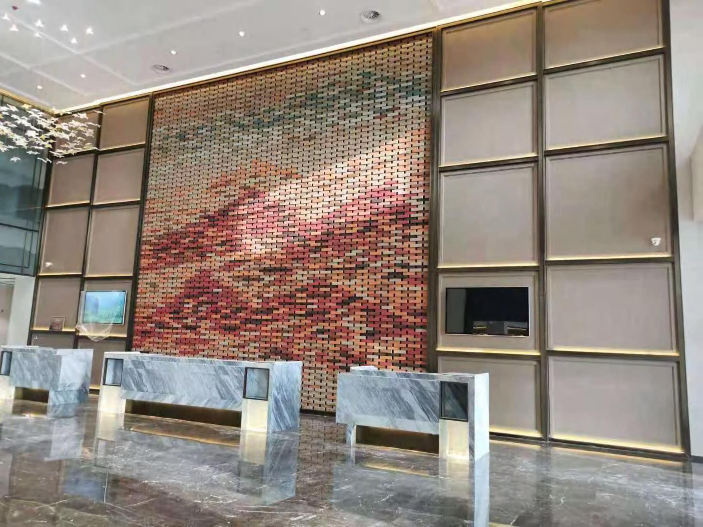 Bohemian - Style Handmade Tile Mosaic with Retro Colors