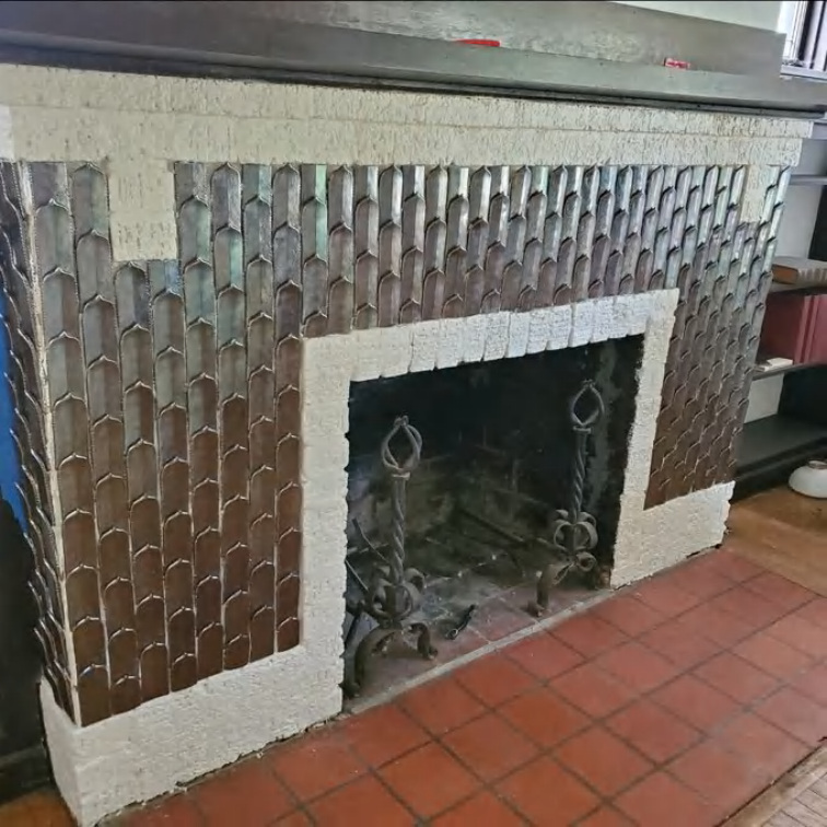 Industrial - Style Handmade Tile Mosaic in Cement Gray Tones