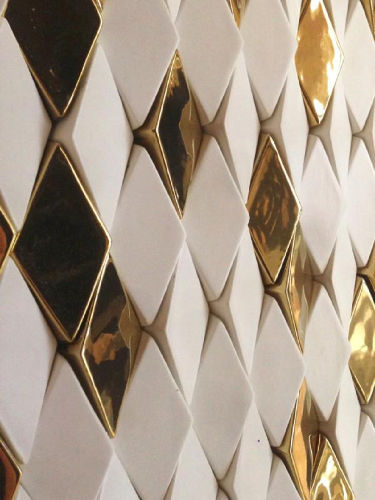 Metallic Gold & Copper Handmade Tile Mosaic for Luxe Accents