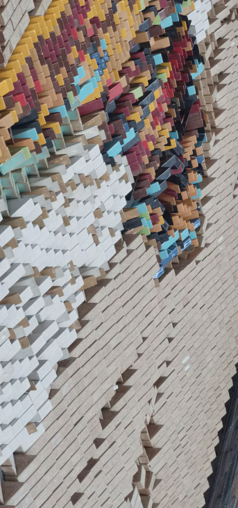 Colorful Rainbow - Inspired Handmade Tile Mosaic for Vibrant Spaces