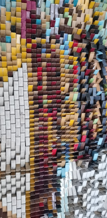 Colorful Rainbow - Inspired Handmade Tile Mosaic for Vibrant Spaces
