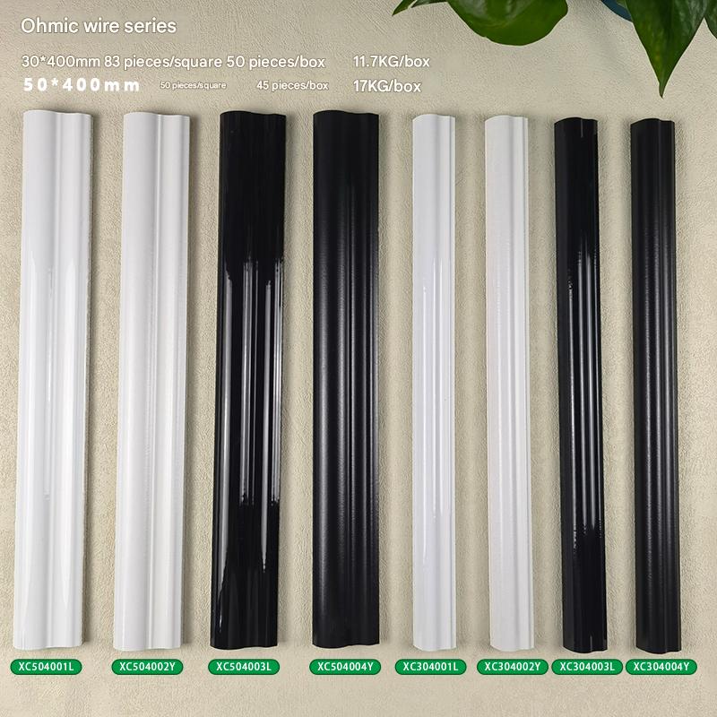 30x400mm Ohmic Wire Ceramic Waistline Trims for Tile Edging