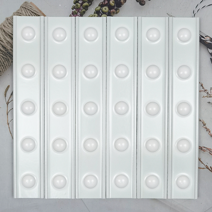 50x300mm White Dotted - Pattern Ceramic Wall Tiles for Decor XC503001