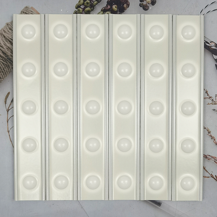 50x300mm Soft - Light Beige Dotted Ceramic Wall Tiles XC503002
