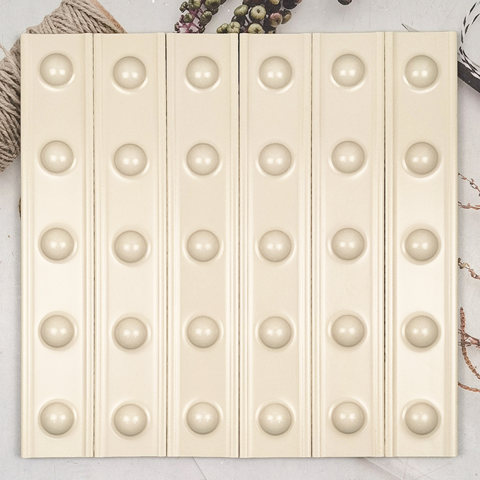 50x300mm Soft Maize-yellow Dotted Ceramic Wall Tiles XC503003