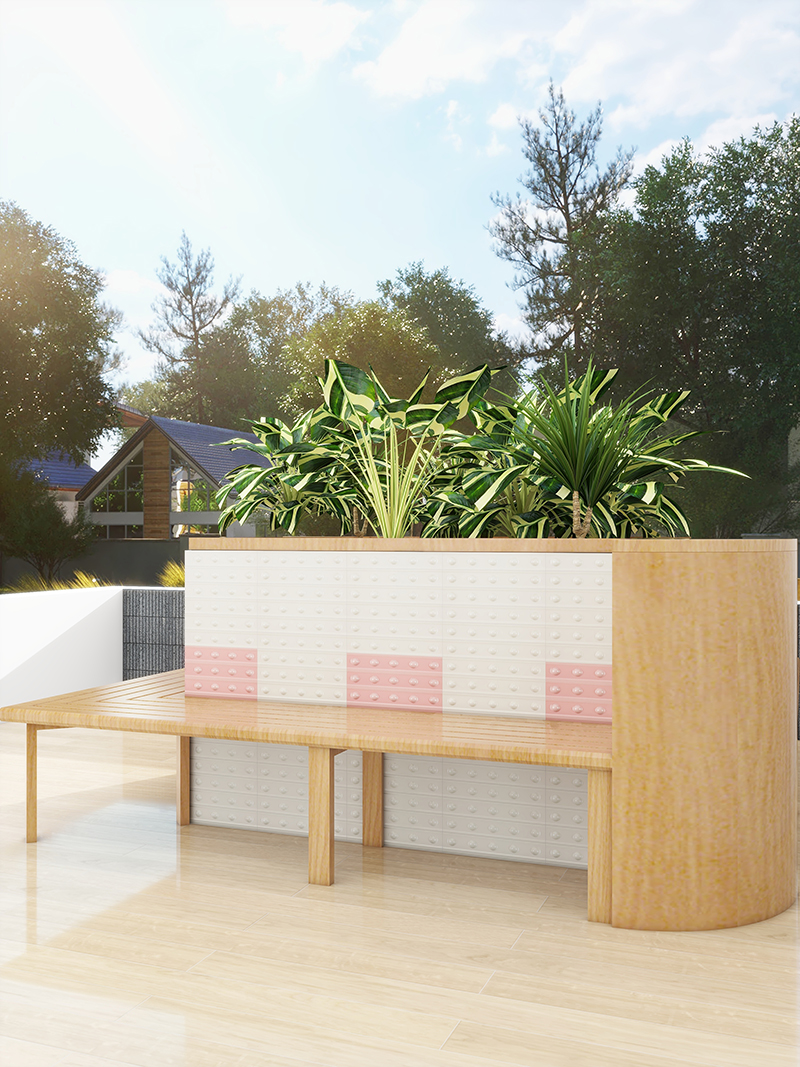 50x300mm Soft - Light Pink Dotted Ceramic Wall Tiles XC503005