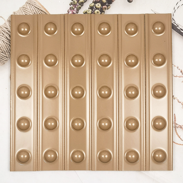 50x300mm Soft - Light Light - Brown Dotted Ceramic Wall Tiles XC503006