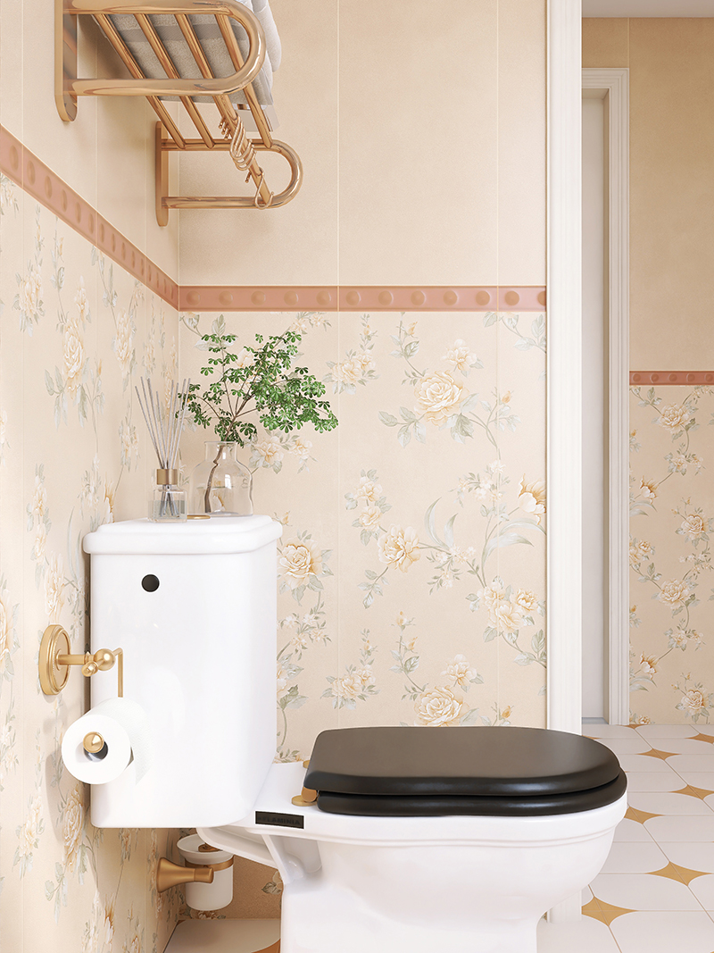 50x300mm Soft - Light Light - Brown Dotted Ceramic Wall Tiles XC503006