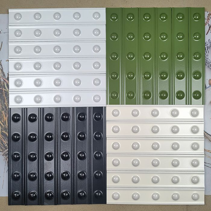 50x300mm Soft - Light Olive Green Dotted Ceramic Wall Tiles XC503007