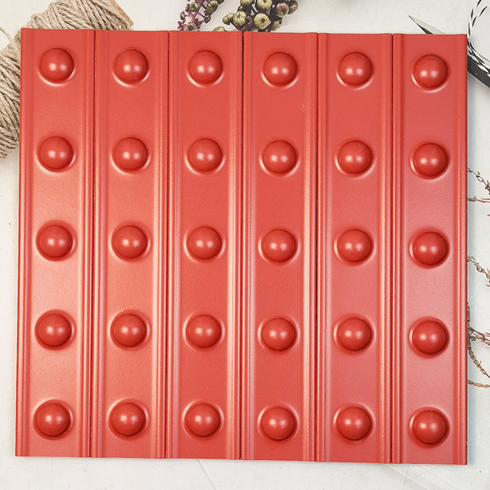 50x300mm Soft - Light Red Dotted Ceramic Wall Tiles XC503009