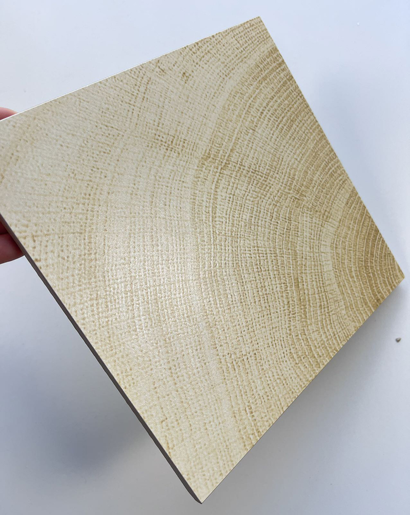 200x200mm Wood - Grain Tree - Ring Gilded Ceramic Tiles - XC202847
