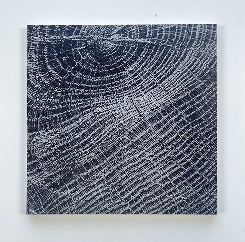 200x200mm Blue - Gold Tree - Ring Gilded Ceramic Tiles - XC202846