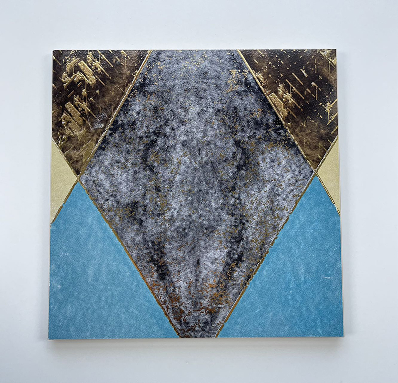 200x200mm Geometric Gilded Mosaic Ceramic Tiles - XC202056