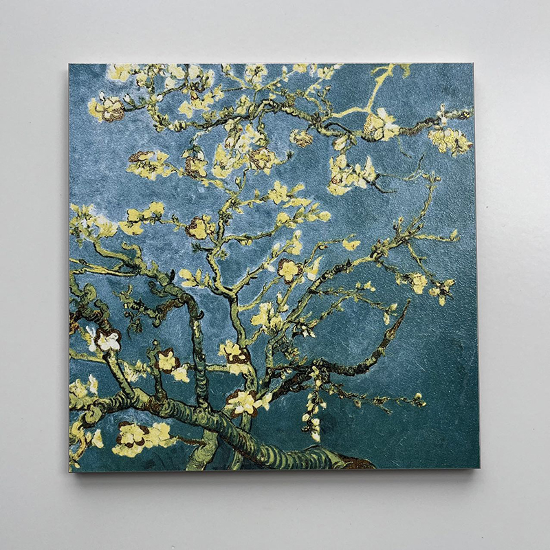 200x200mm Artistic Painting - Inspired Gilded Ceramic Tiles - XC202002