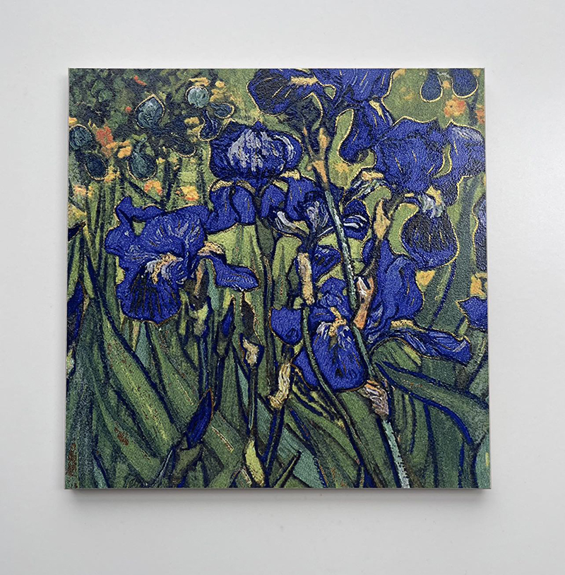 200x200mm Artistic Painting - Inspired Gilded Ceramic Tiles - XC202002