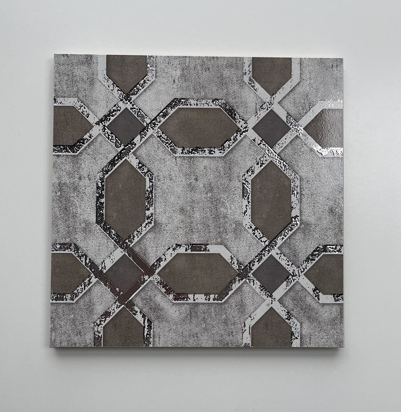 200x200mm Vintage - Style Gilded Mosaic Ceramic Tiles - XC201997