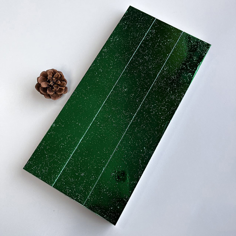 300x300mm Starry - Effect Dark Green Mosaic Tiles - XC503002