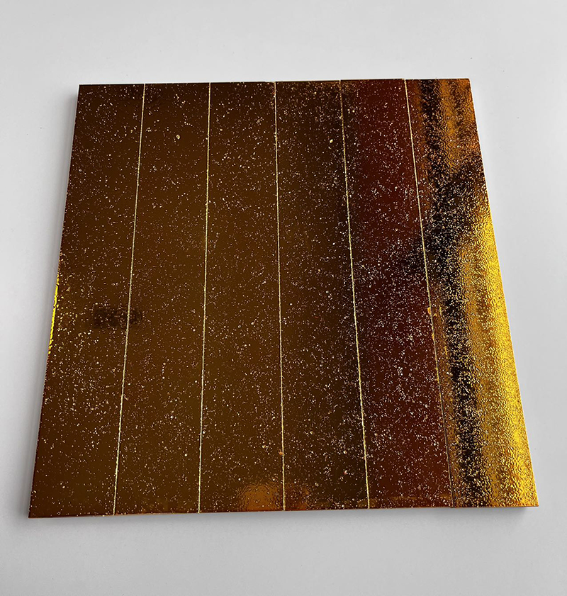 300x300mm Starry - Effect Gold Mosaic Tiles - XC503003