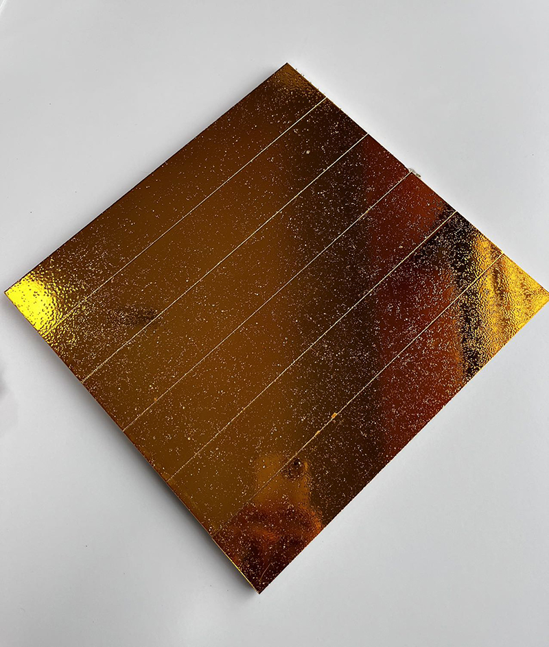 300x300mm Starry - Effect Gold Mosaic Tiles - XC503003