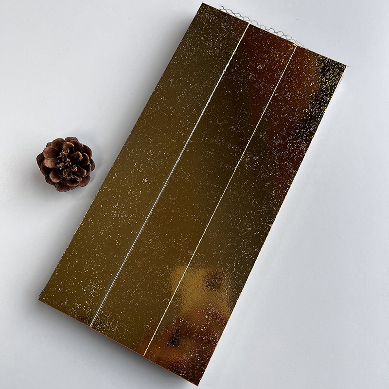 300x300mm Starry - Effect Pure Gold Mosaic Tiles - XC503004