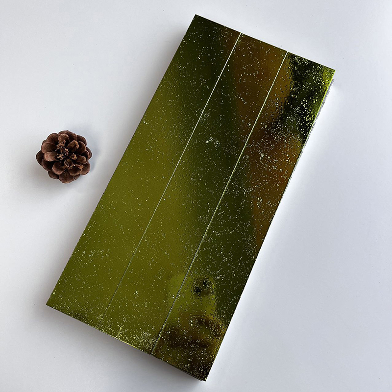 300x300mm Starry - Effect Leaf Green Mosaic Tiles - XC503007
