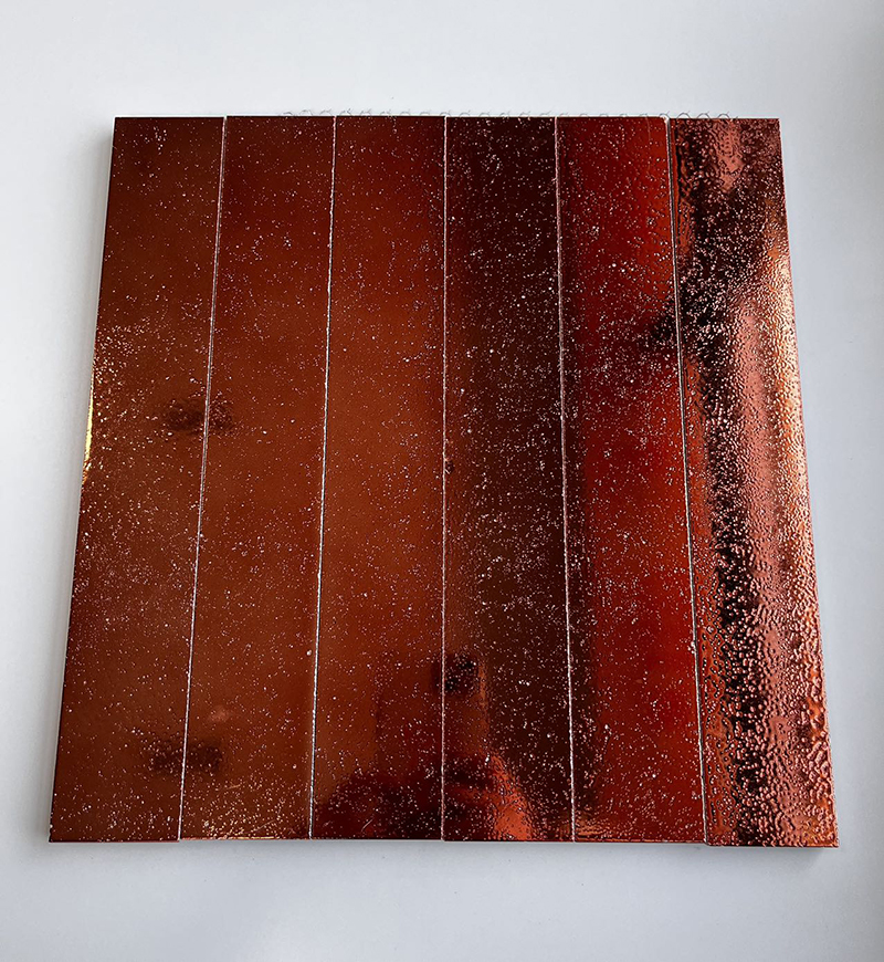 300x300mm Starry - Effect Aiken Orange - Red Mosaic Tiles - XC503011