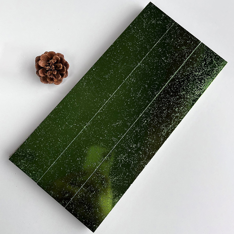300x300mm Starry - Effect Lush Green Mosaic Tiles - XC503014