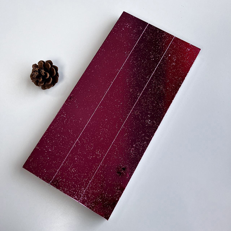 300x300mm Starry - Effect Romantic Red Mosaic Tiles - XC503015