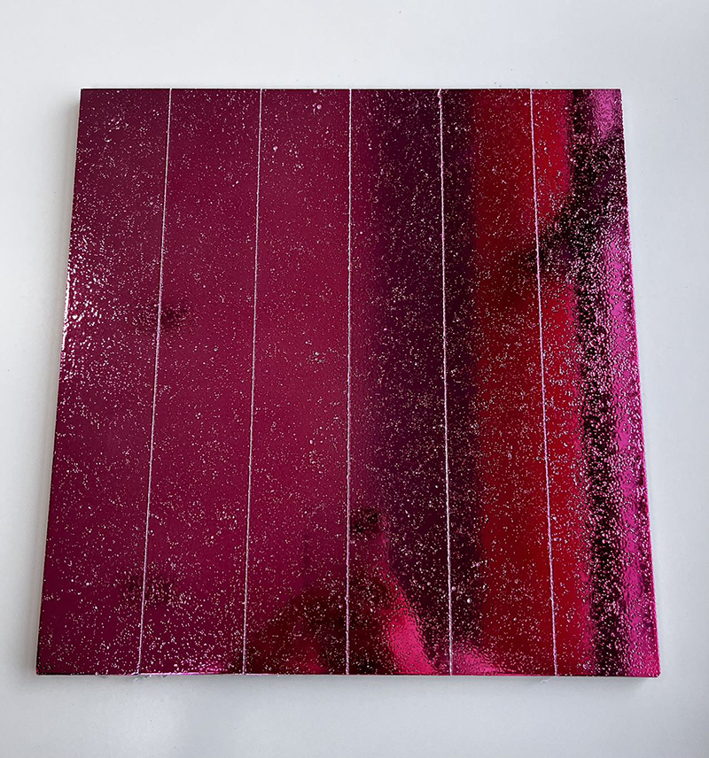 300x300mm Starry - Effect Romantic Red Mosaic Tiles - XC503015