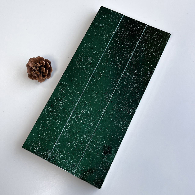 300x300mm Starry - Effect Emerald Green Mosaic Tiles - XC503016