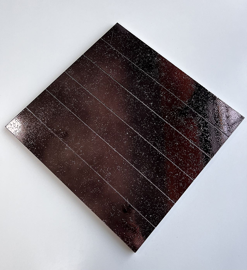 300x300mm Starry - Effect Coffee Brown Mosaic Tiles - XC503017