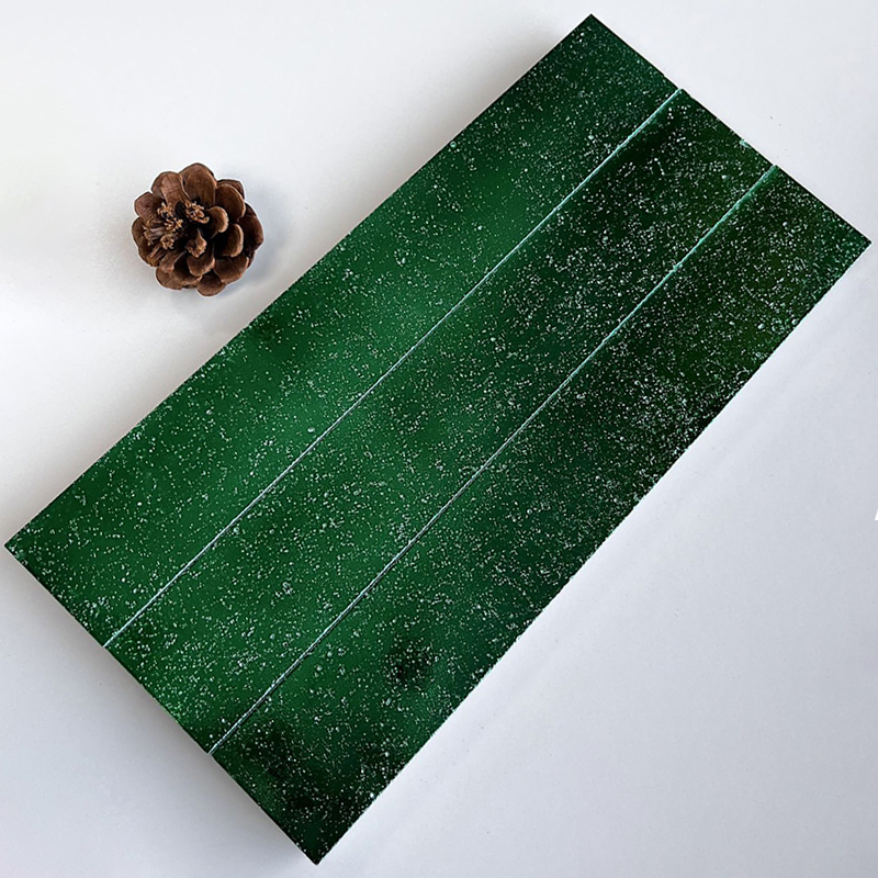 300x300mm Starry - Effect Emerald Green Mosaic Tiles - XC503020