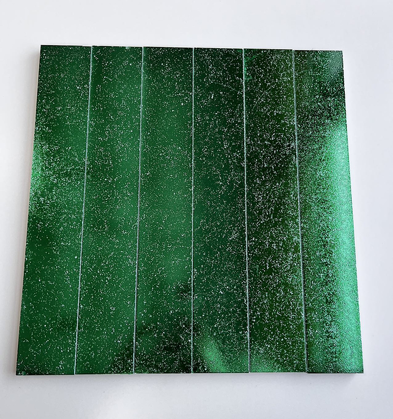 300x300mm Starry - Effect Emerald Green Mosaic Tiles - XC503020