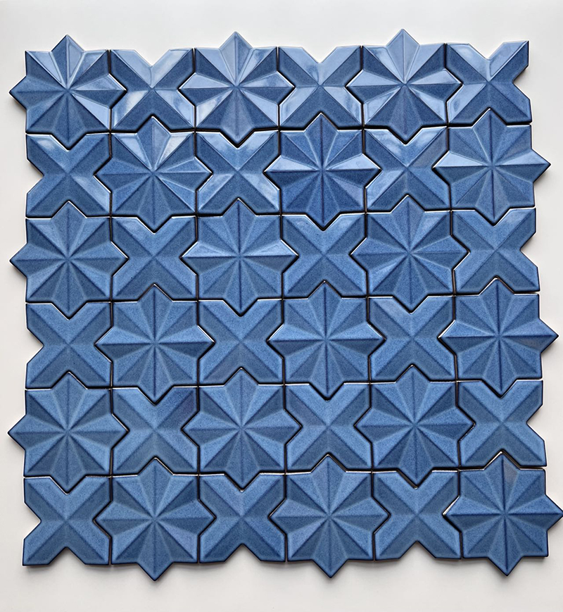 150x150mm Artisan Star - Geometric Mosaic Tiles (XCDZ15001 - XCDZ15006)