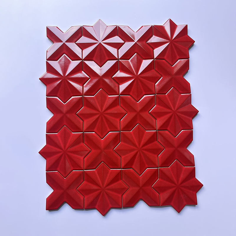 150x150mm Artisan Star - Geometric Mosaic Tiles (XCDZ15001 - XCDZ15006)