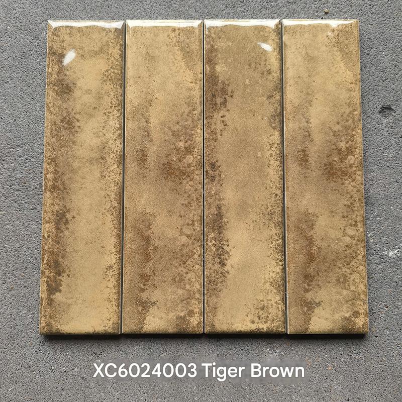 60x240mm Artisan Zodiac Series Tile - Tiger Brown (XC6024003)
